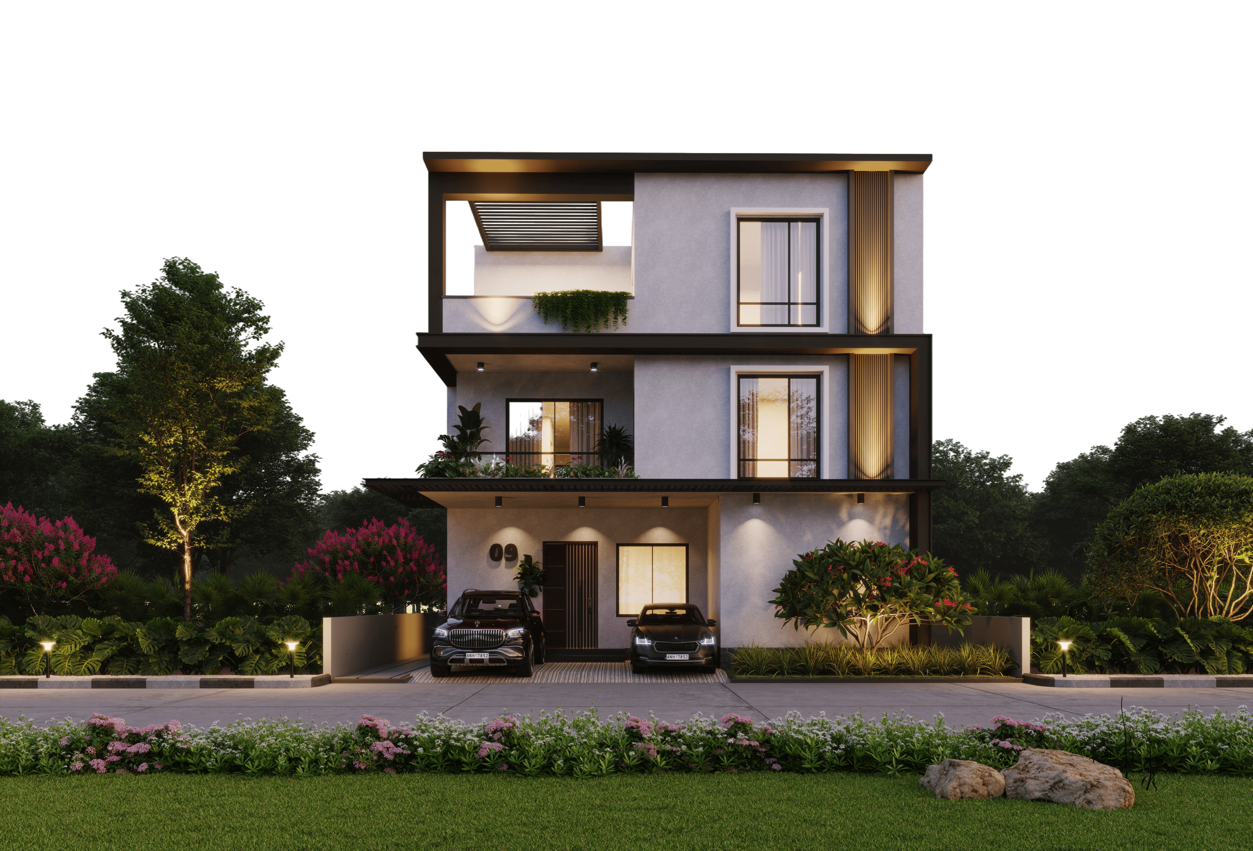 Villa Elevation West