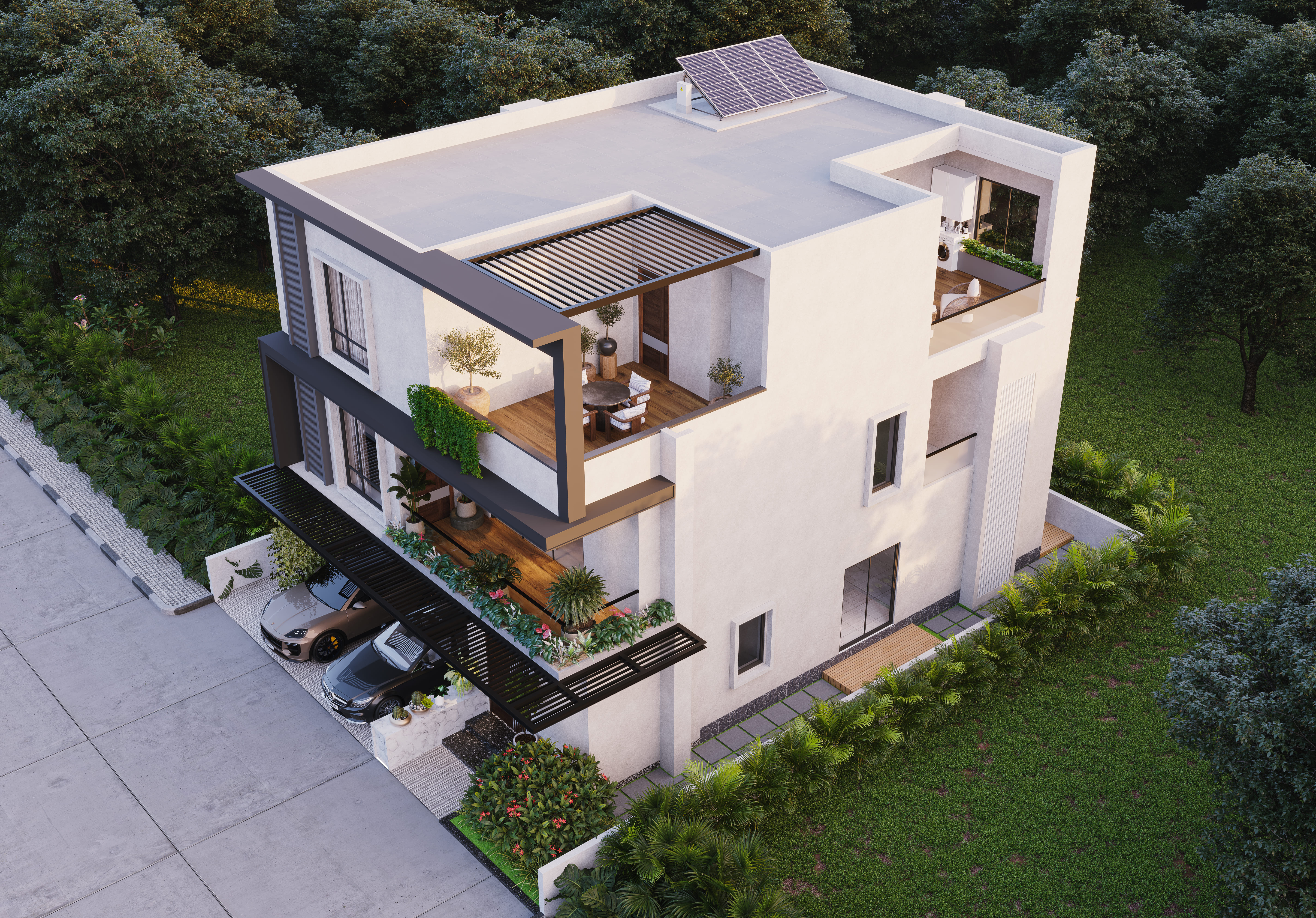 Villa Elevation West